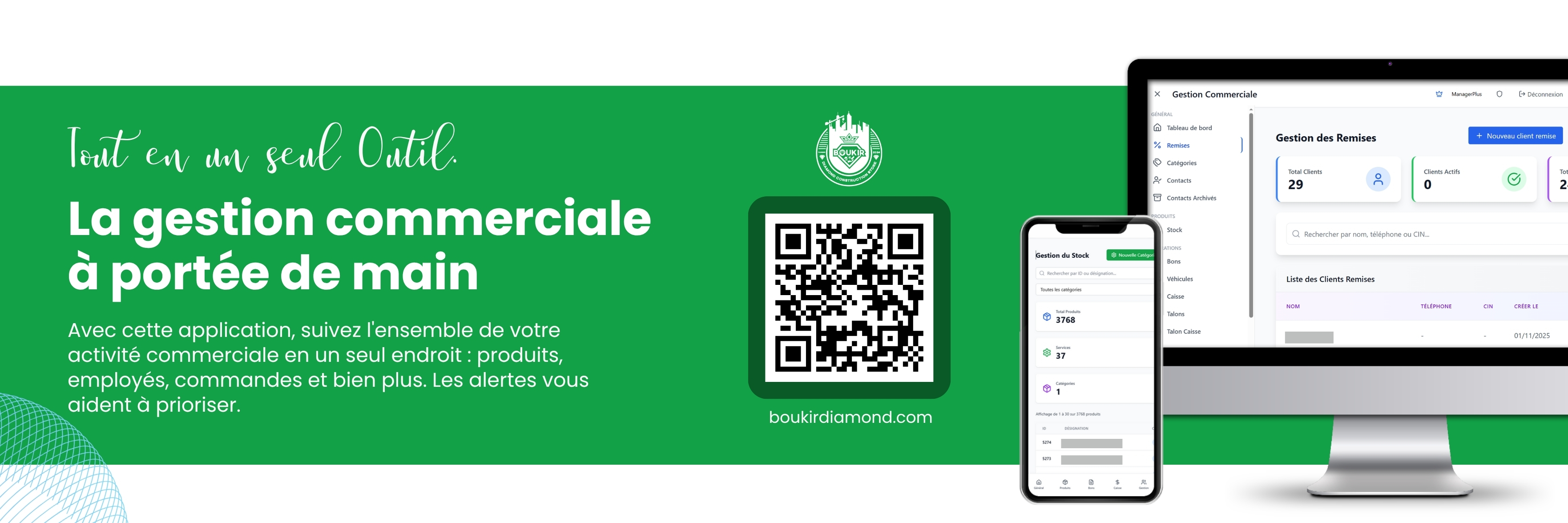 Service Votre gestion commerciale en un seul outil - 2M Crafters